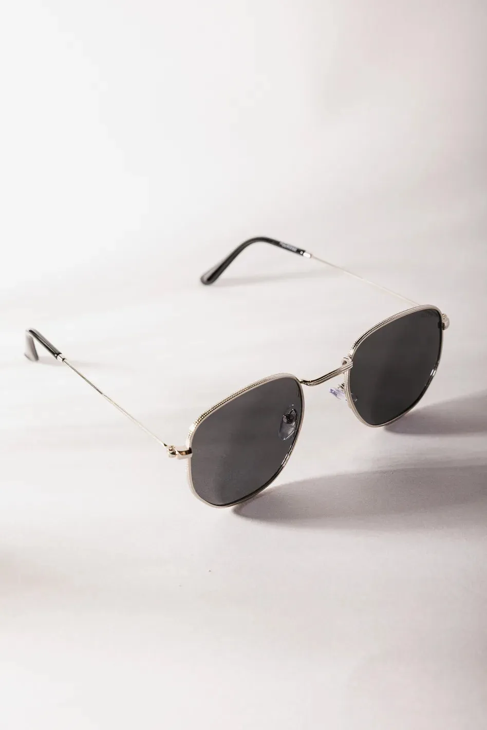 Kasey Sunglasses in Silver/Black - FINAL SALE sold by bohme