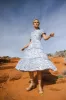 Alena Eyelet Lace Dress in Blue - FINAL SALE sold by bohme