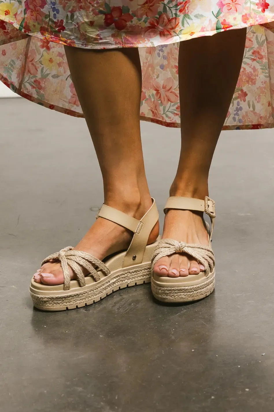 Kehlani Platform Sandals in Natural - FINAL SALE sold by bohme product image thumbnail 3