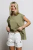 Aviana Muscle Tee in Moss - FINAL SALE sold by bohme