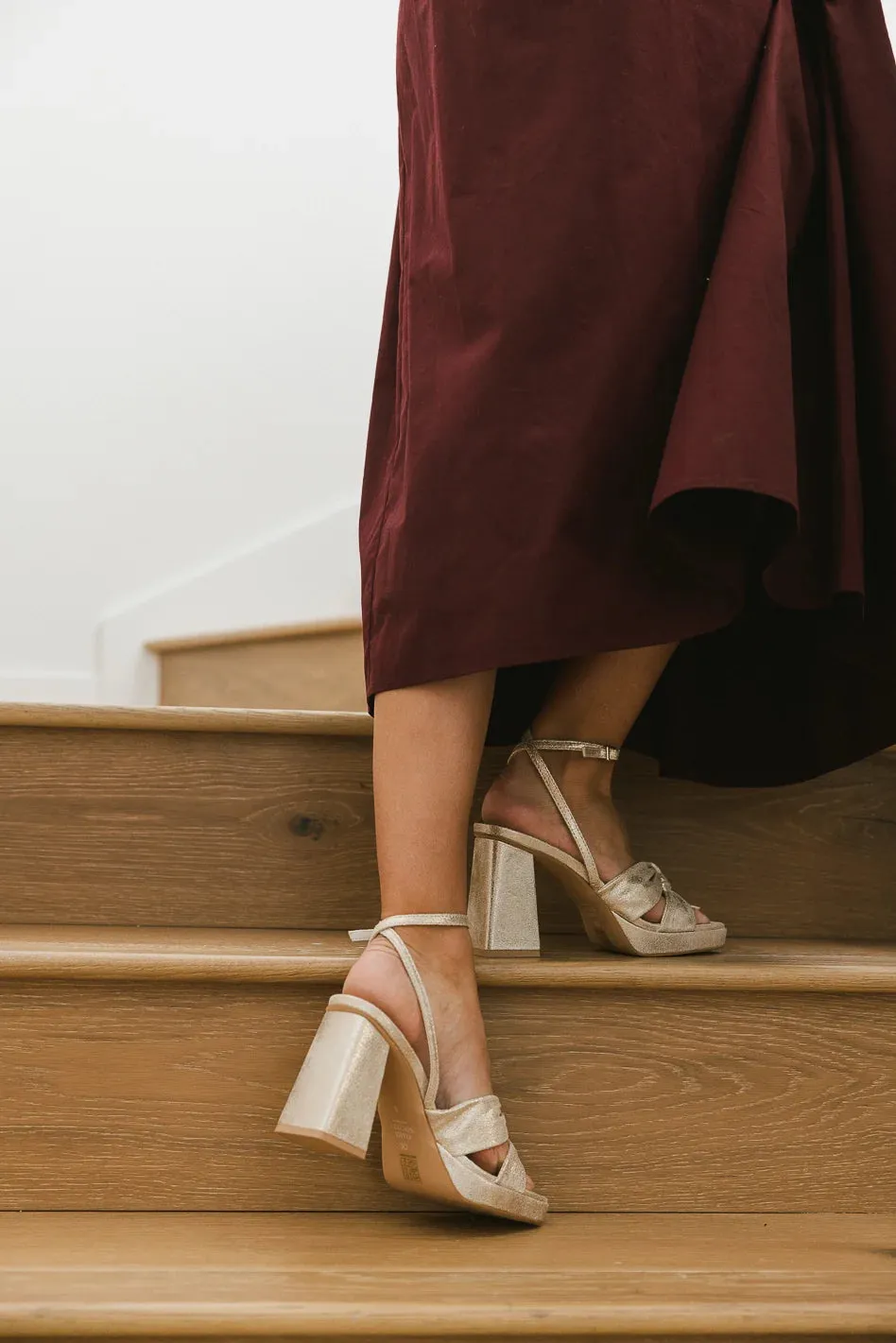 Zoey Knotted Platform Heels - FINAL SALE sold by bohme product image thumbnail 2