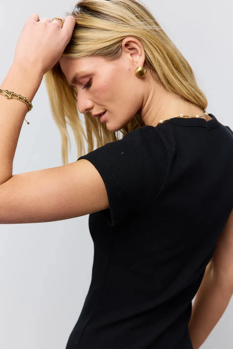 Addison Ribbed Top in Black - FINAL SALE sold by bohme product image thumbnail 2