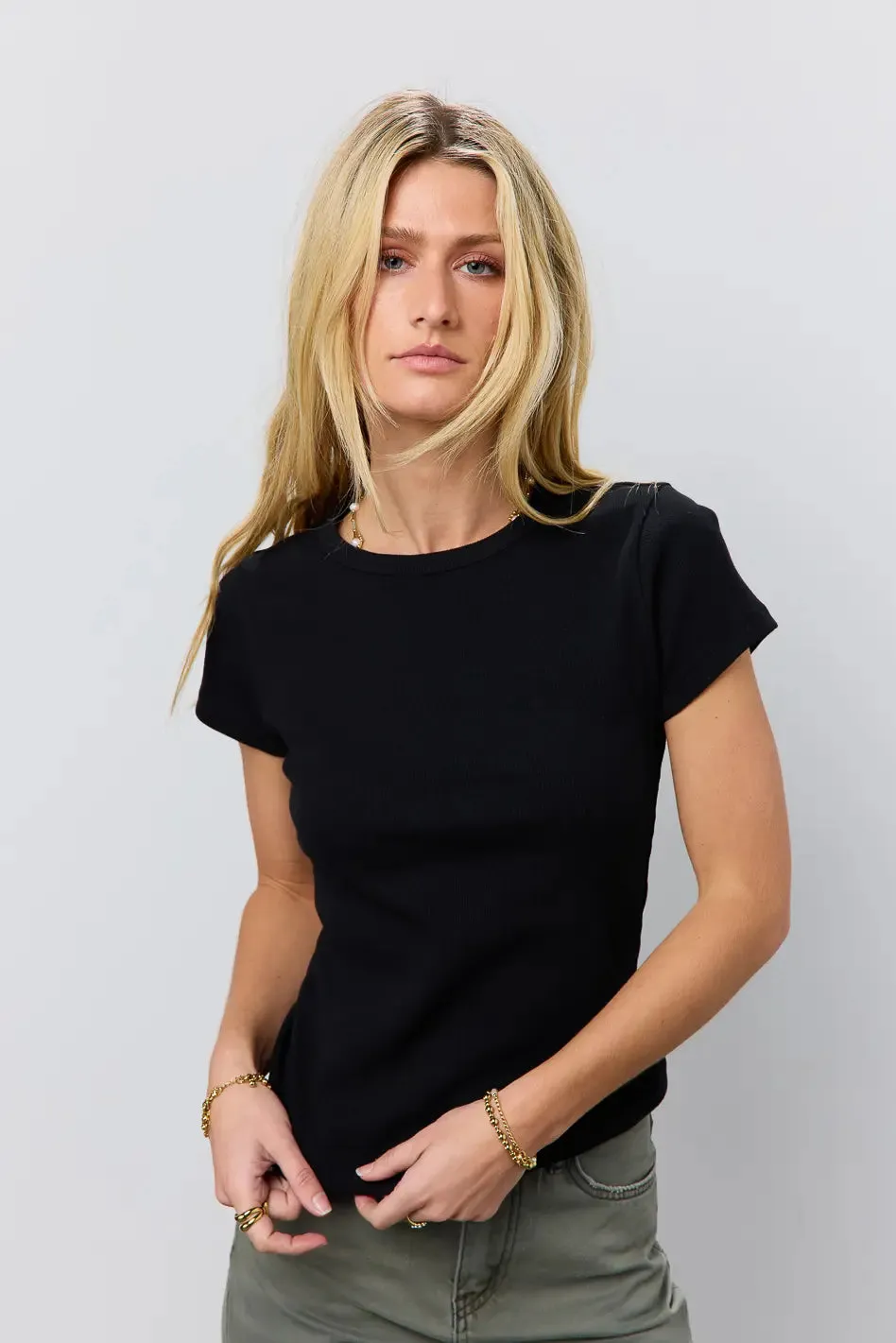 Addison Ribbed Top in Black - FINAL SALE sold by bohme