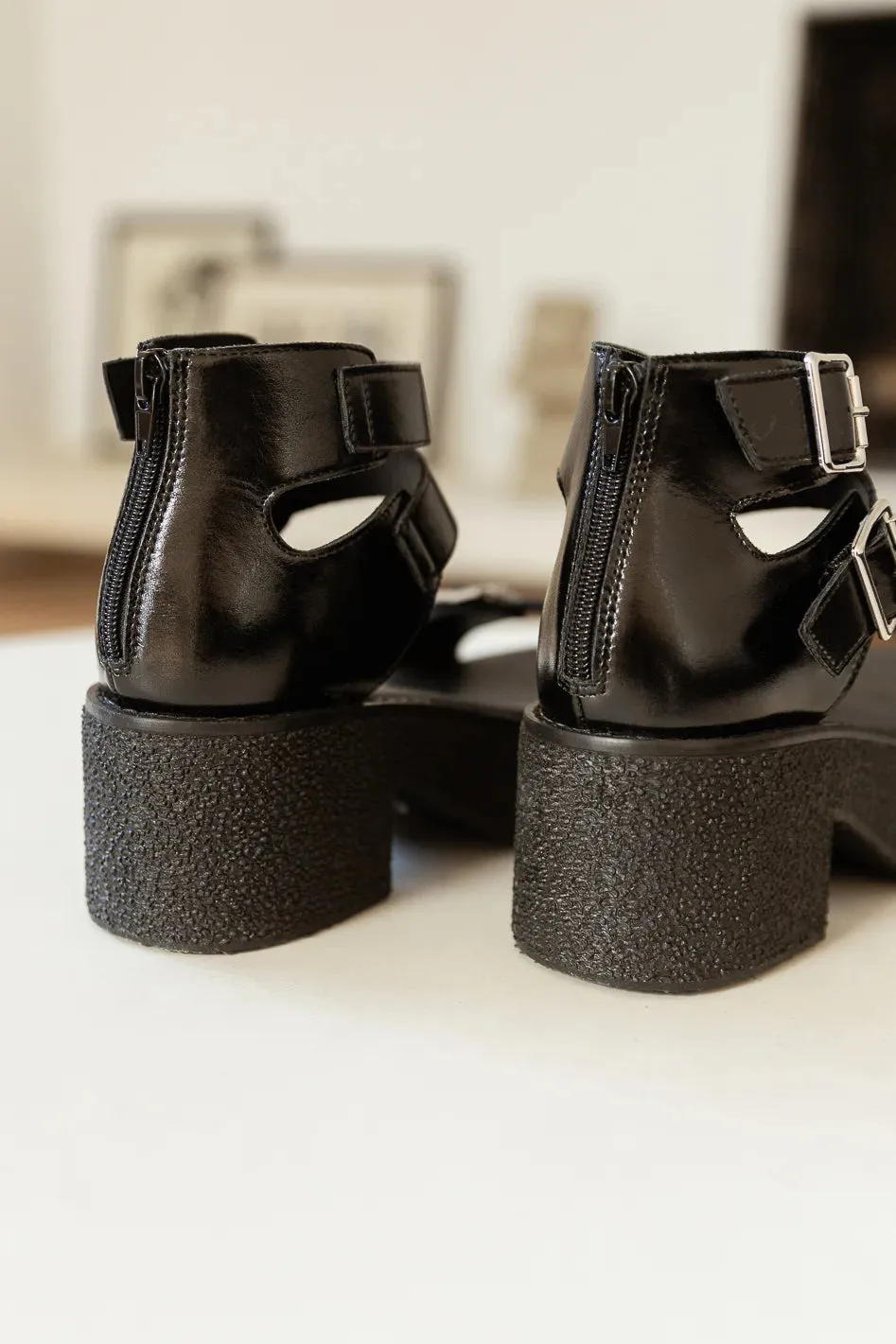 Alexia Platform Sandals in Black - FINAL SALE sold by bohme product image thumbnail 3