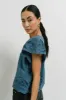 Myra Embroidered Blouse in Teal - FINAL SALE sold by bohme