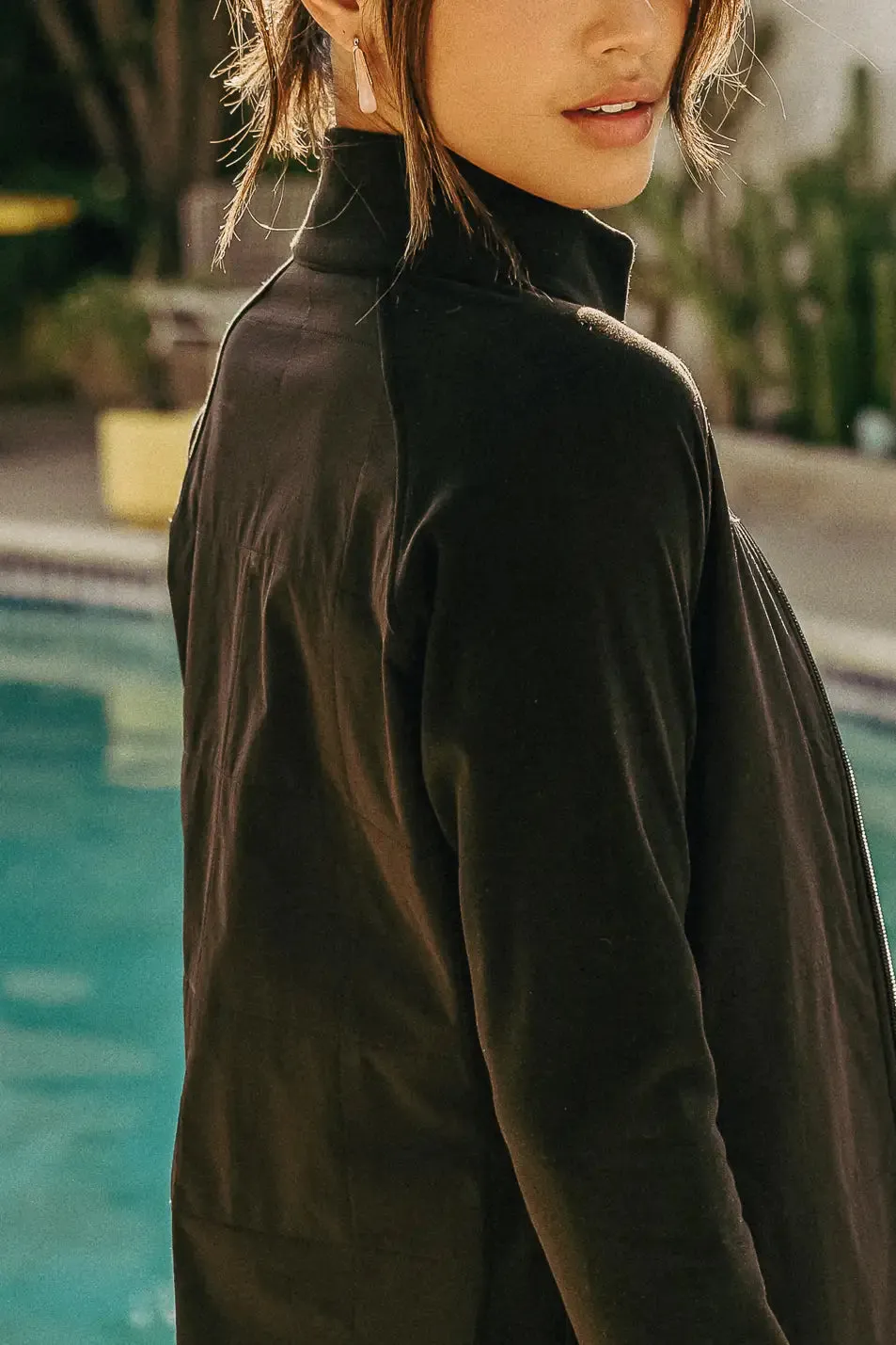 Beckham Zip Up Jacket in Black - FINAL SALE sold by bohme product image thumbnail 5