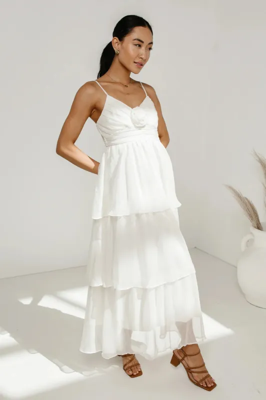 Dani Midi Dress in Ivory - FINAL SALE sold by bohme