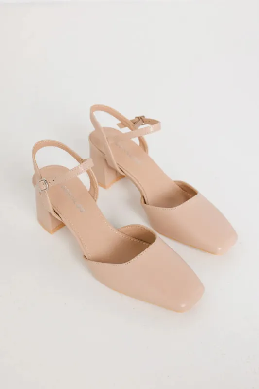 Georgia Heels in Beige sold by bohme