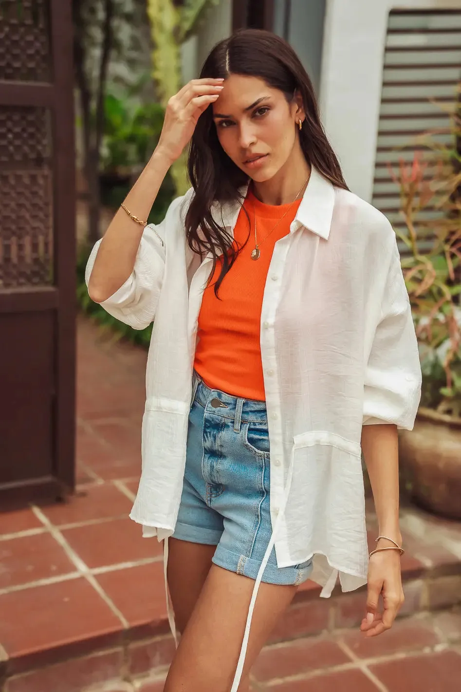 Ruby Tank in Orange - FINAL SALE sold by bohme product image thumbnail 2