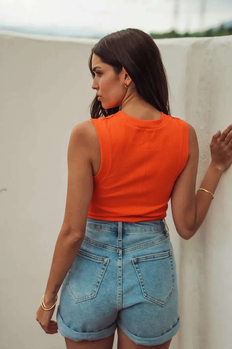 Ruby Tank in Orange - FINAL SALE sold by bohme product image thumbnail 5