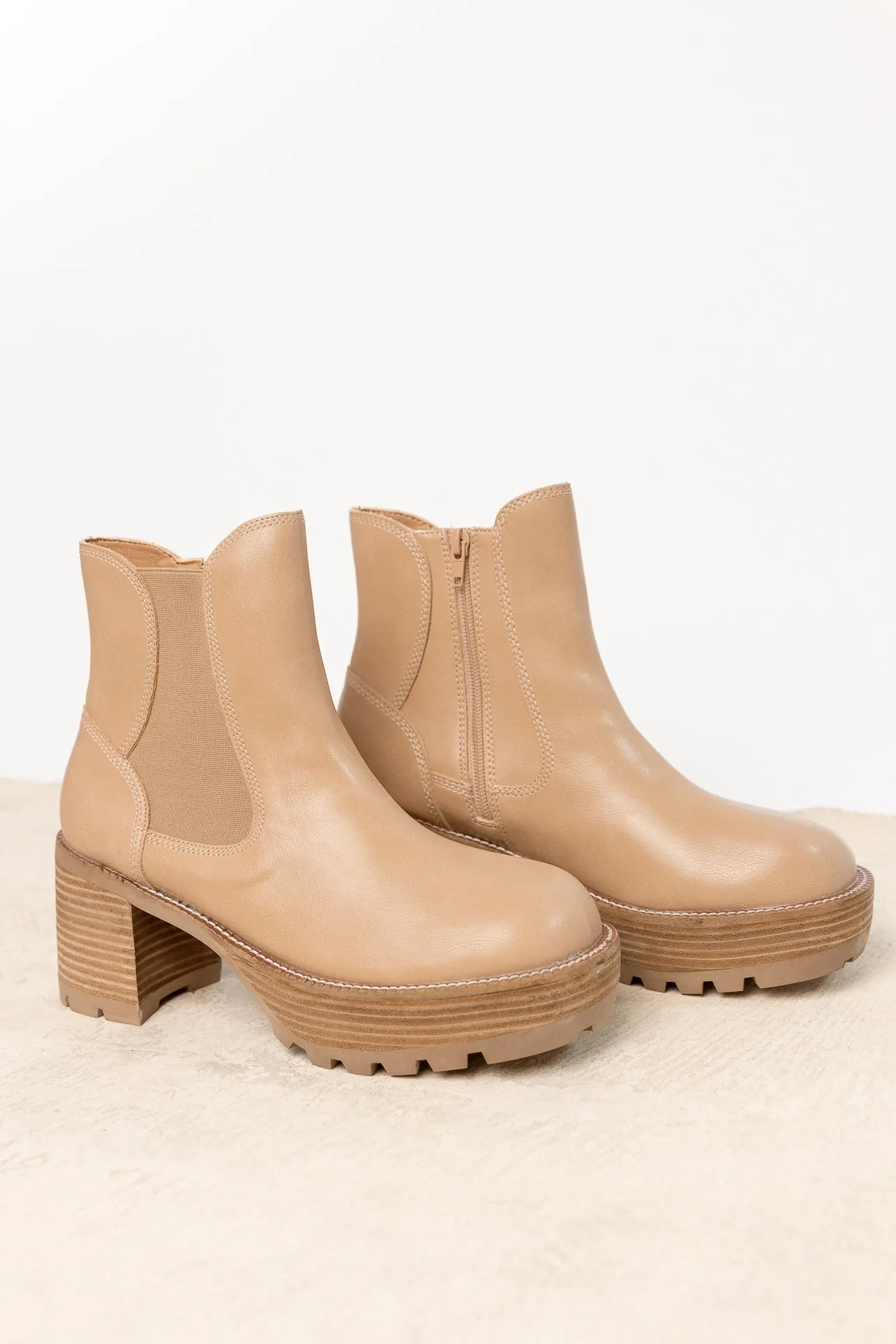 Dorothy Boots in Beige - FINAL SALE sold by bohme