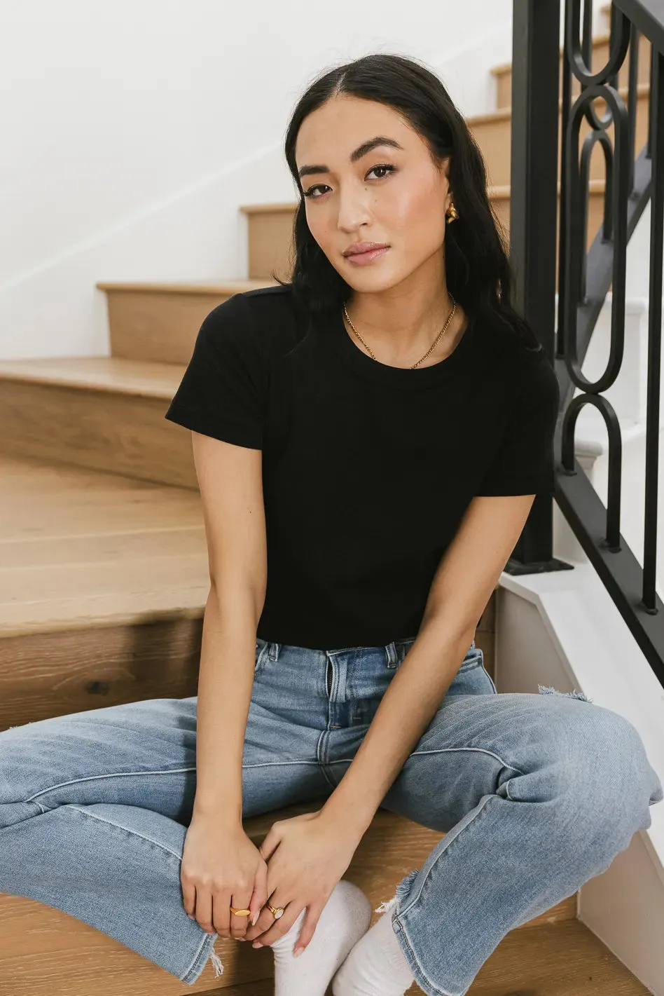 Mckenna T-Shirt in Black sold by bohme