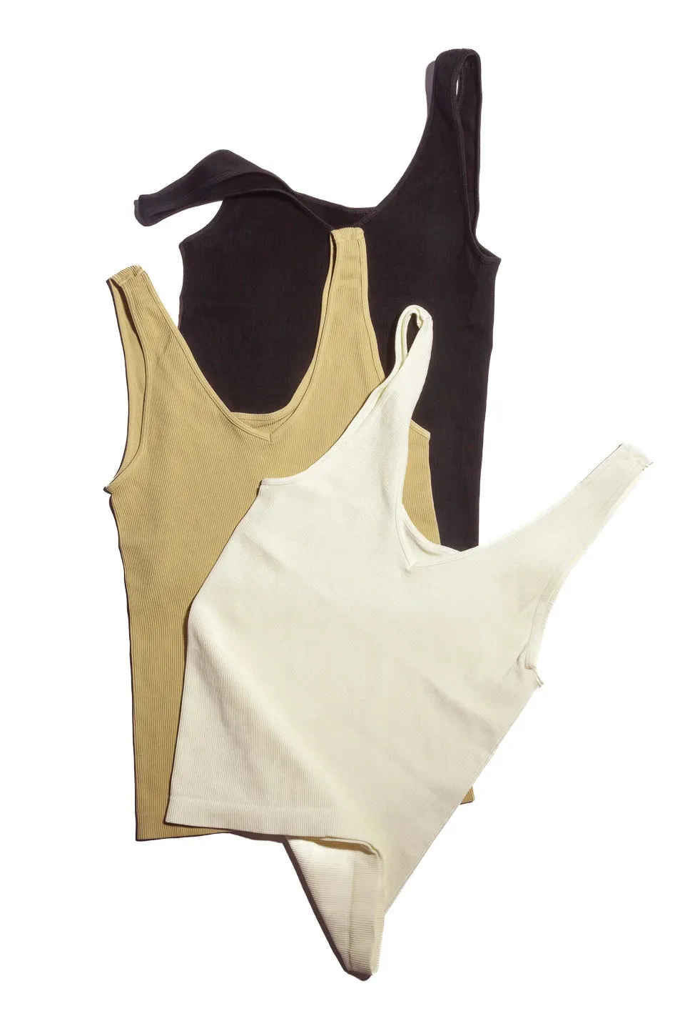 Sena Ribbed Tank in Ivory - FINAL SALE sold by bohme product image thumbnail 4