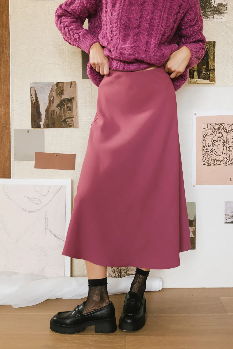 Kamila Skirt in Mauve - FINAL SALE sold by bohme product image thumbnail 3