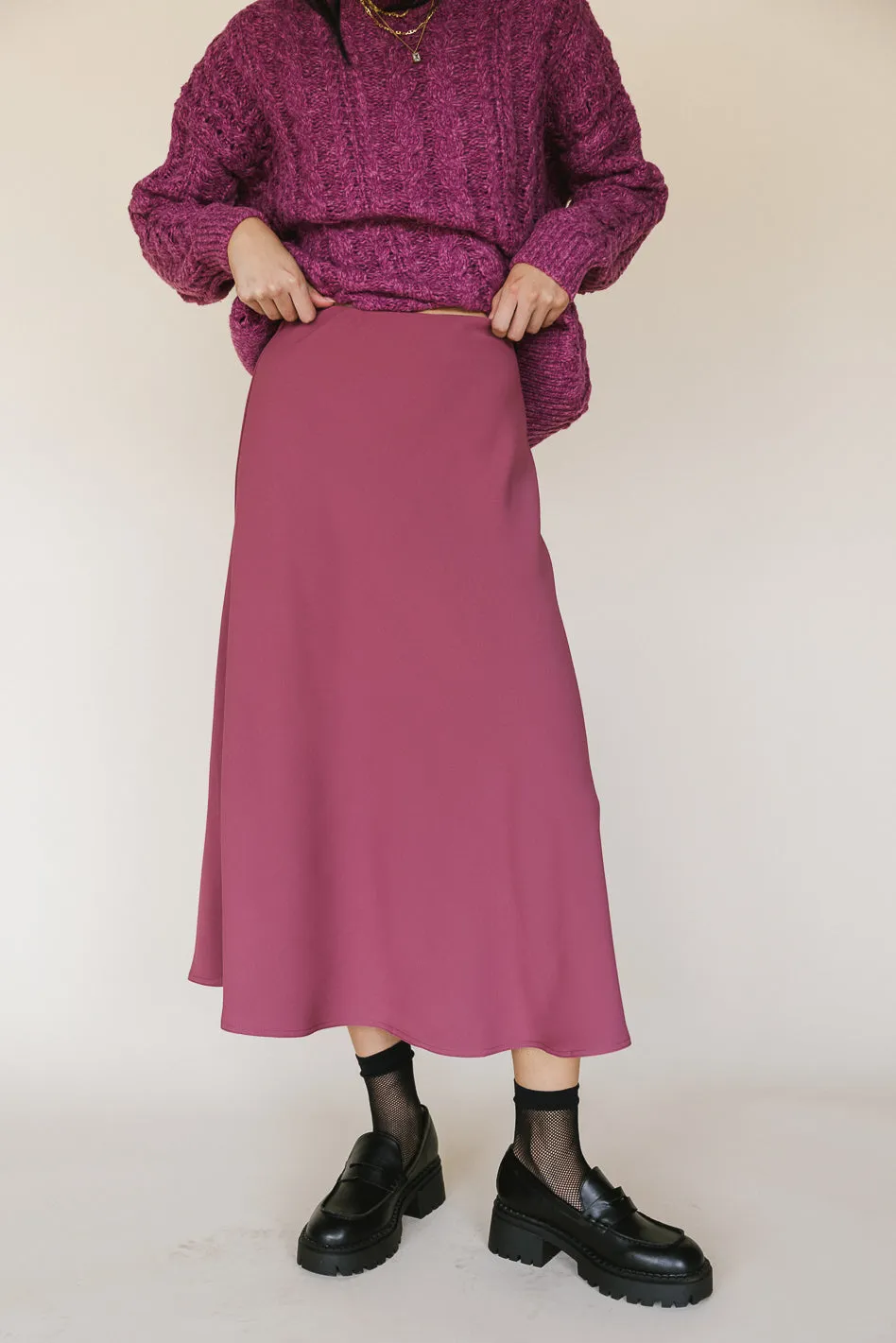 Kamila Skirt in Mauve - FINAL SALE sold by bohme