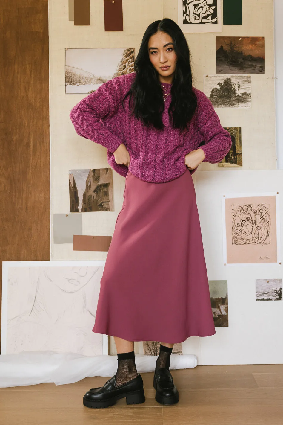 Kamila Skirt in Mauve - FINAL SALE sold by bohme product image thumbnail 4
