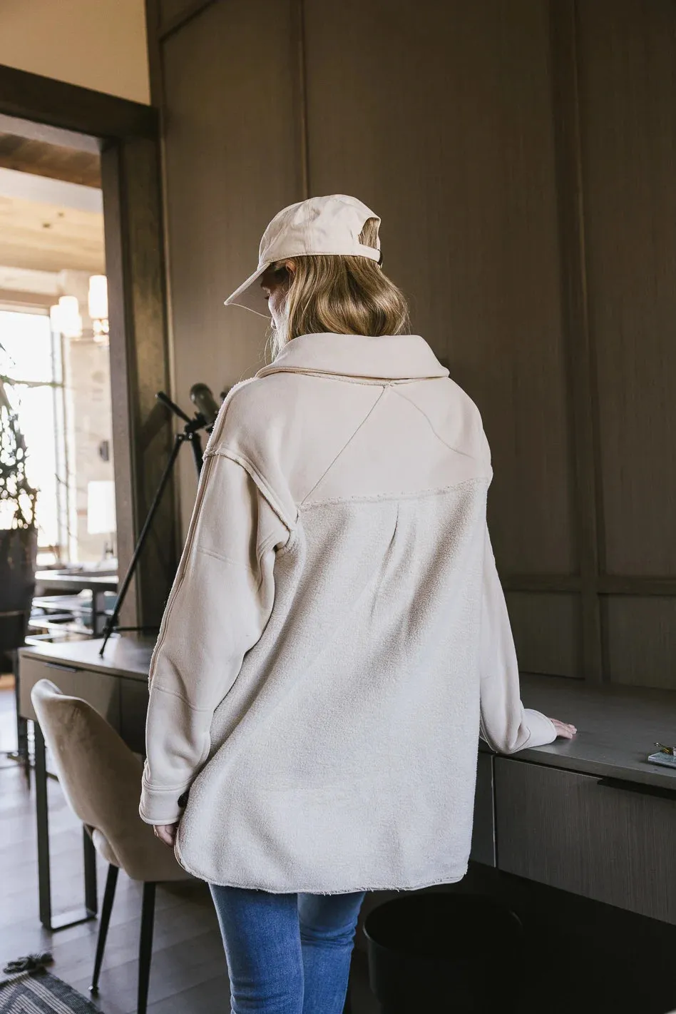 Sophie Cozy Jacket in Natural sold by bohme product image thumbnail 5