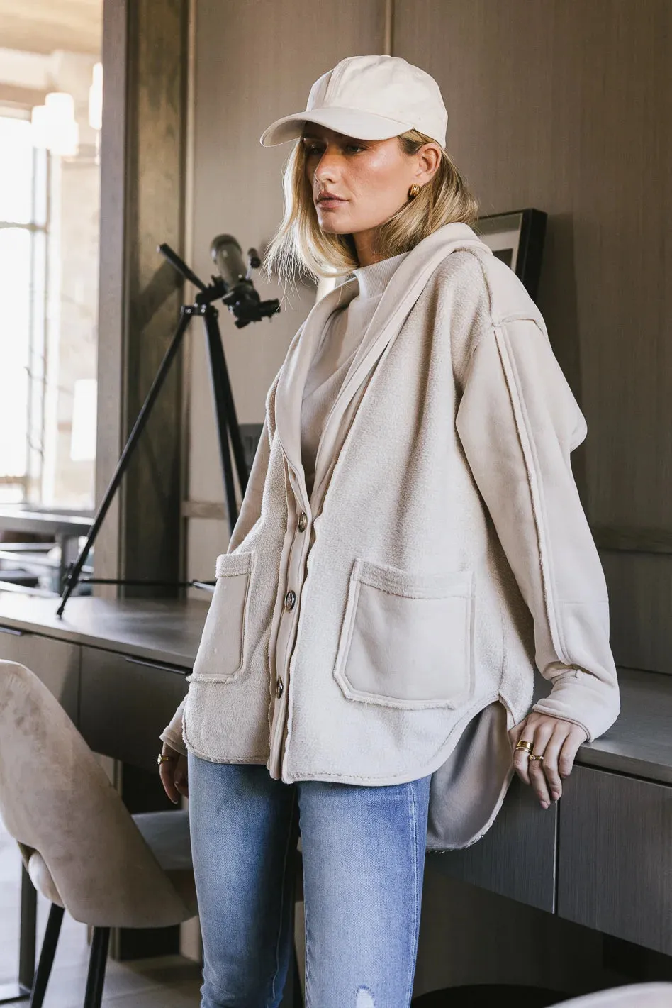 Sophie Cozy Jacket in Natural sold by bohme product image thumbnail 4