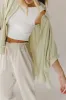 Lexi Button Up Blouse in Sage - FINAL SALE sold by bohme