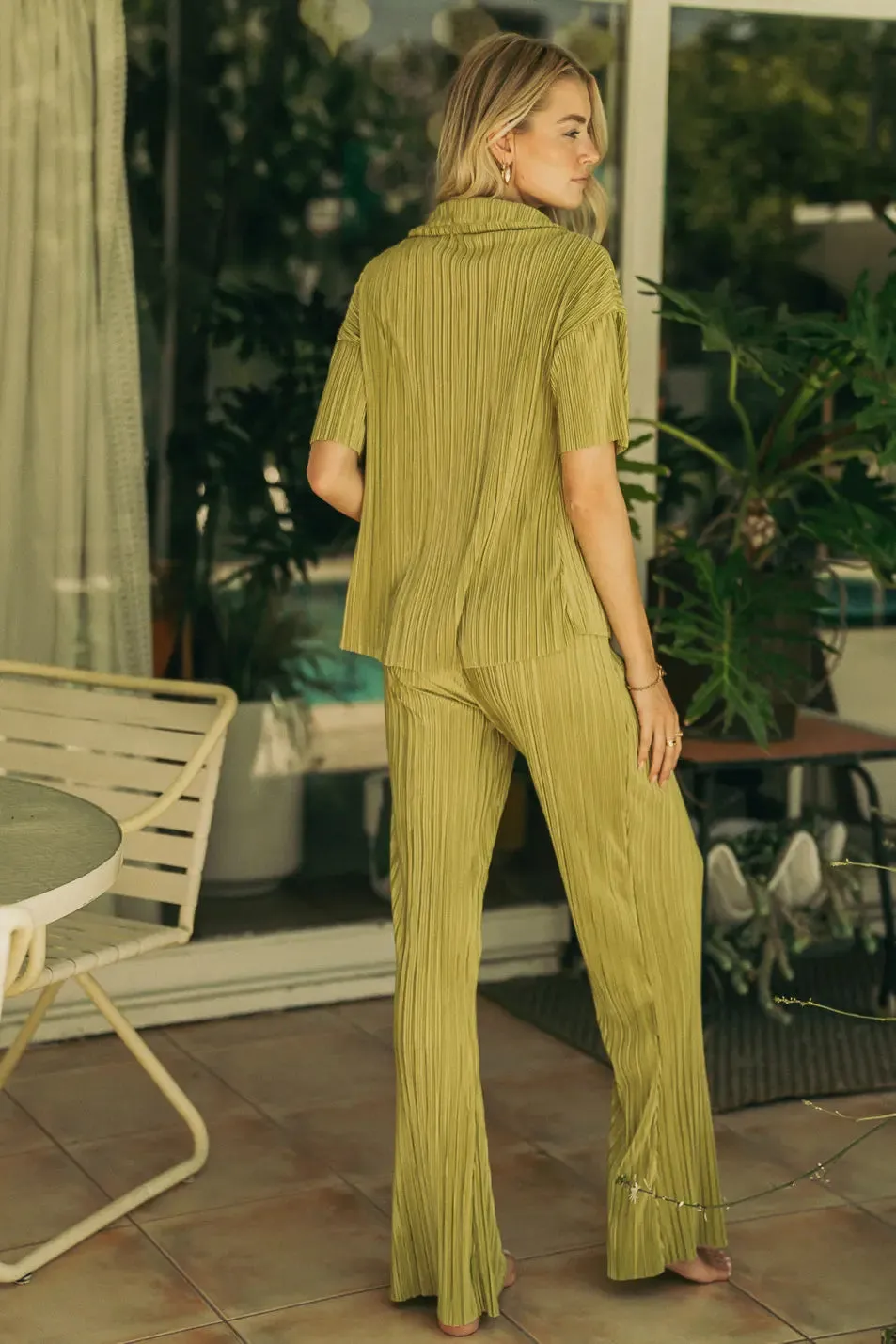 Clara Ribbed Top in Green - FINAL SALE sold by bohme product image thumbnail 3