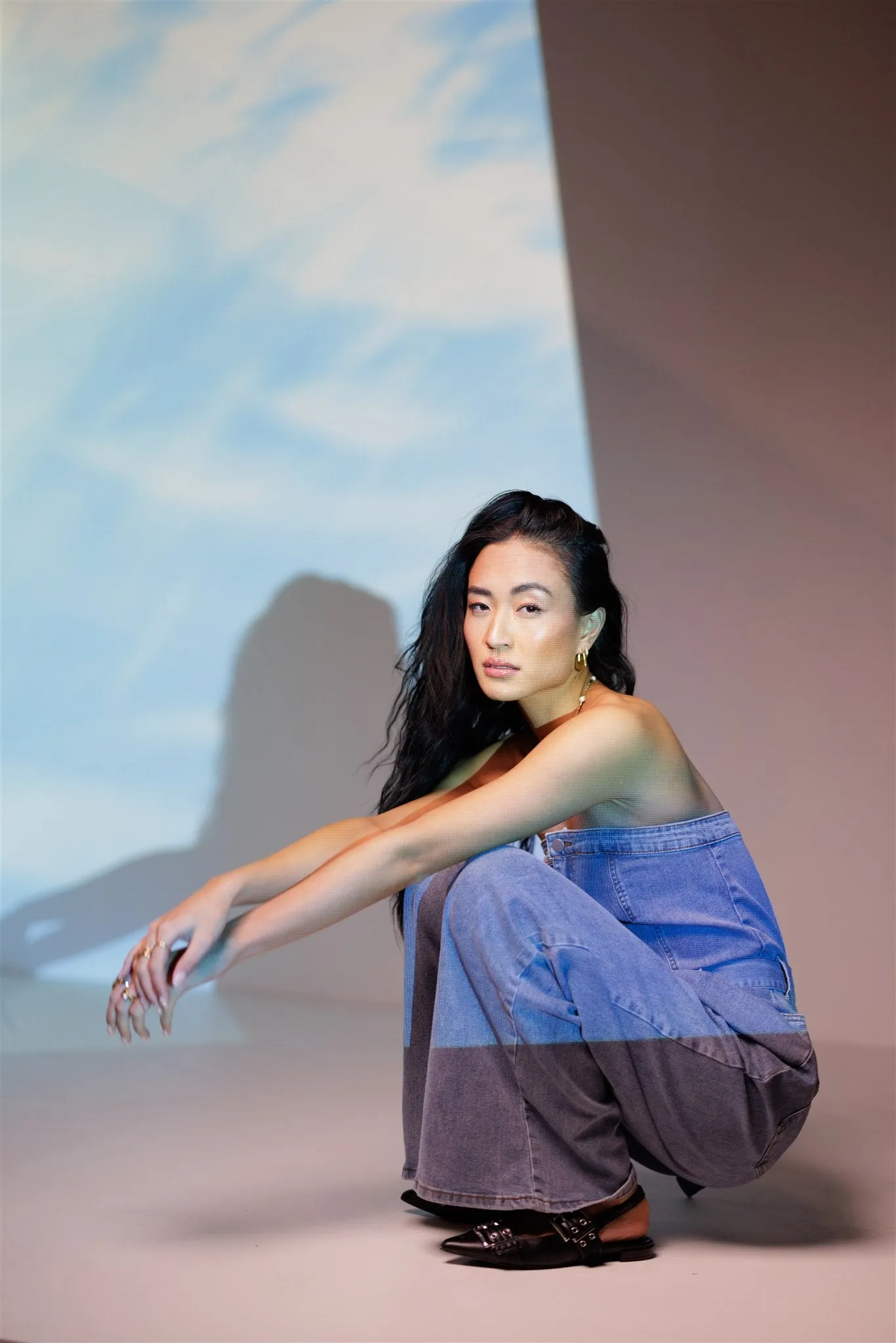 Wide Leg Denim Jumpsuit - FINAL SALE sold by bohme product image thumbnail 4