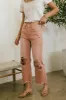 Charlie Distressed Jeans in Salmon - FINAL SALE sold by bohme