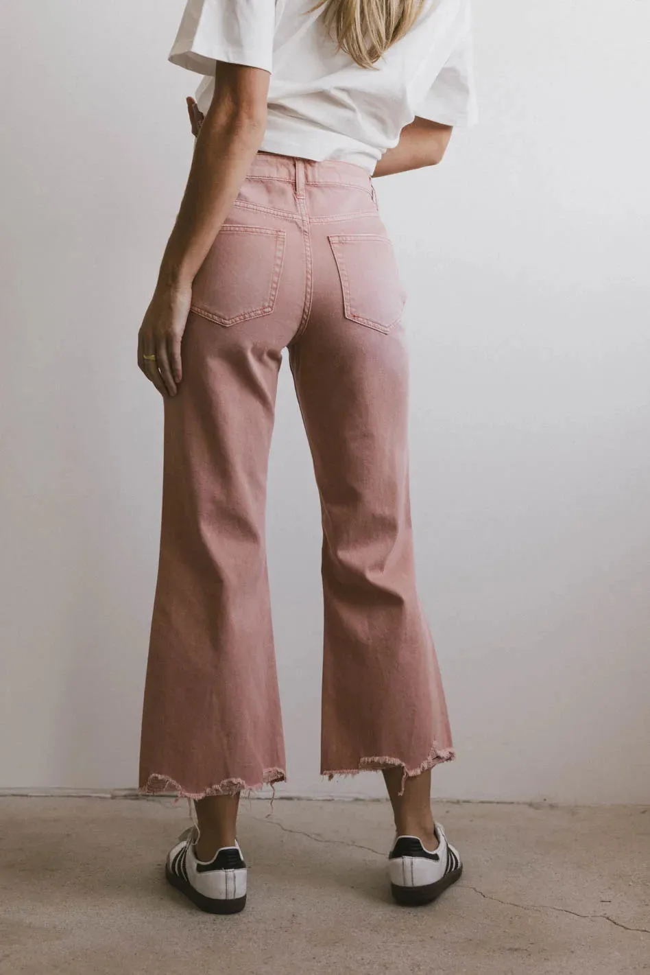 Charlie Distressed Jeans in Salmon - FINAL SALE sold by bohme product image thumbnail 5