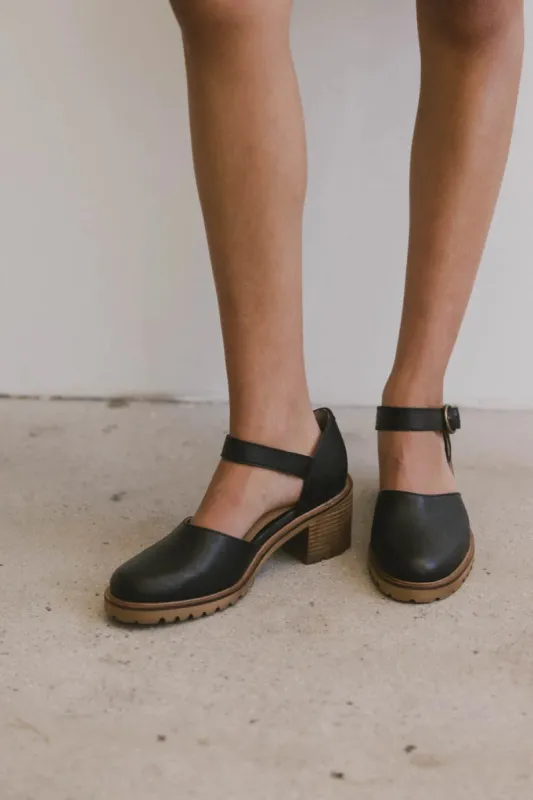 Seychelles Lock and Key Heel in Black sold by bohme