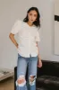 Frankie Ruched Top in Natural - FINAL SALE sold by bohme