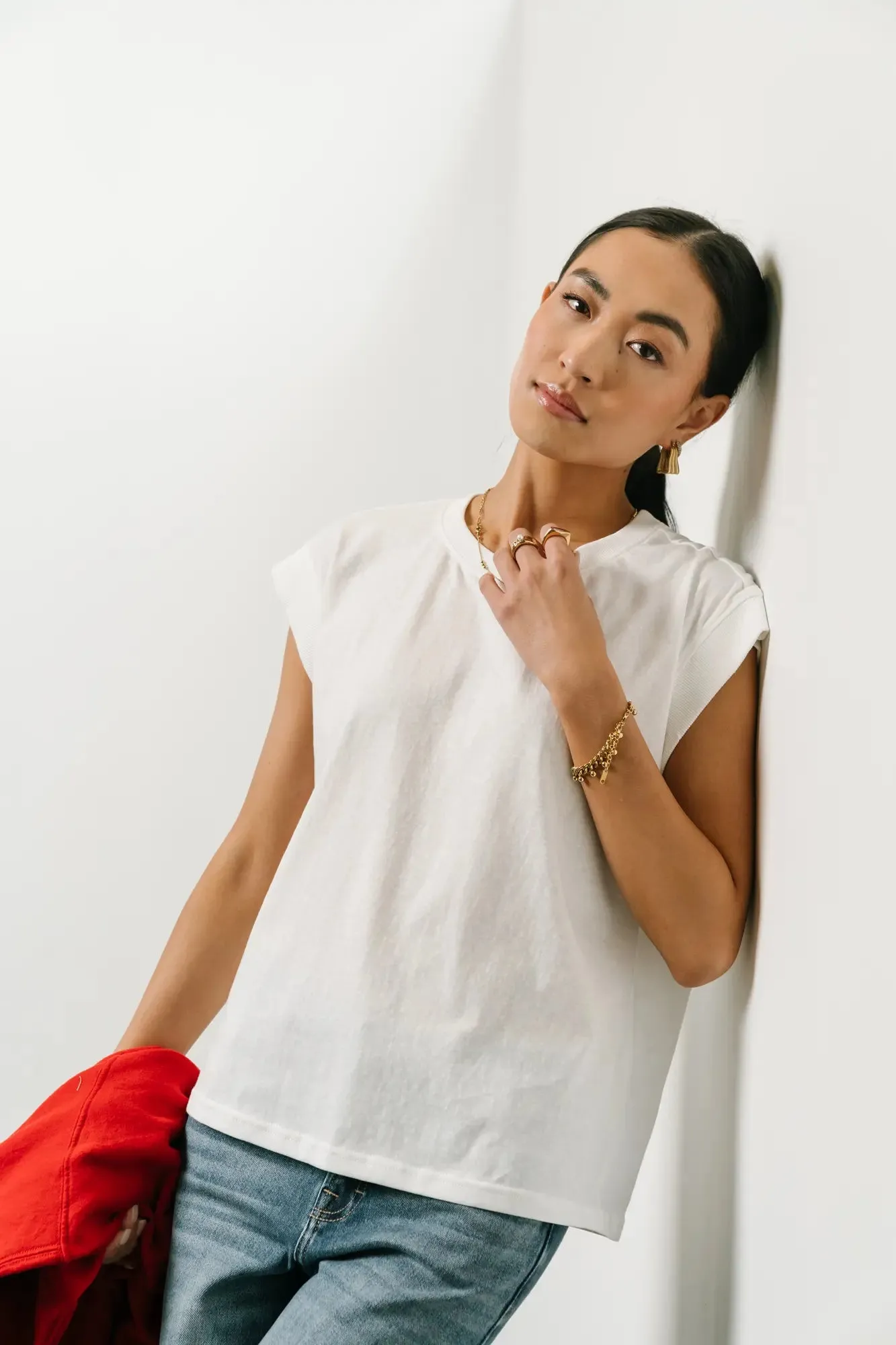 Arlo Top in White sold by bohme product image thumbnail 3