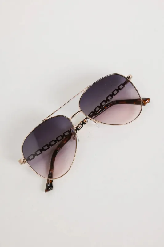 Ombré Pilot Sunglasses sold by bohme