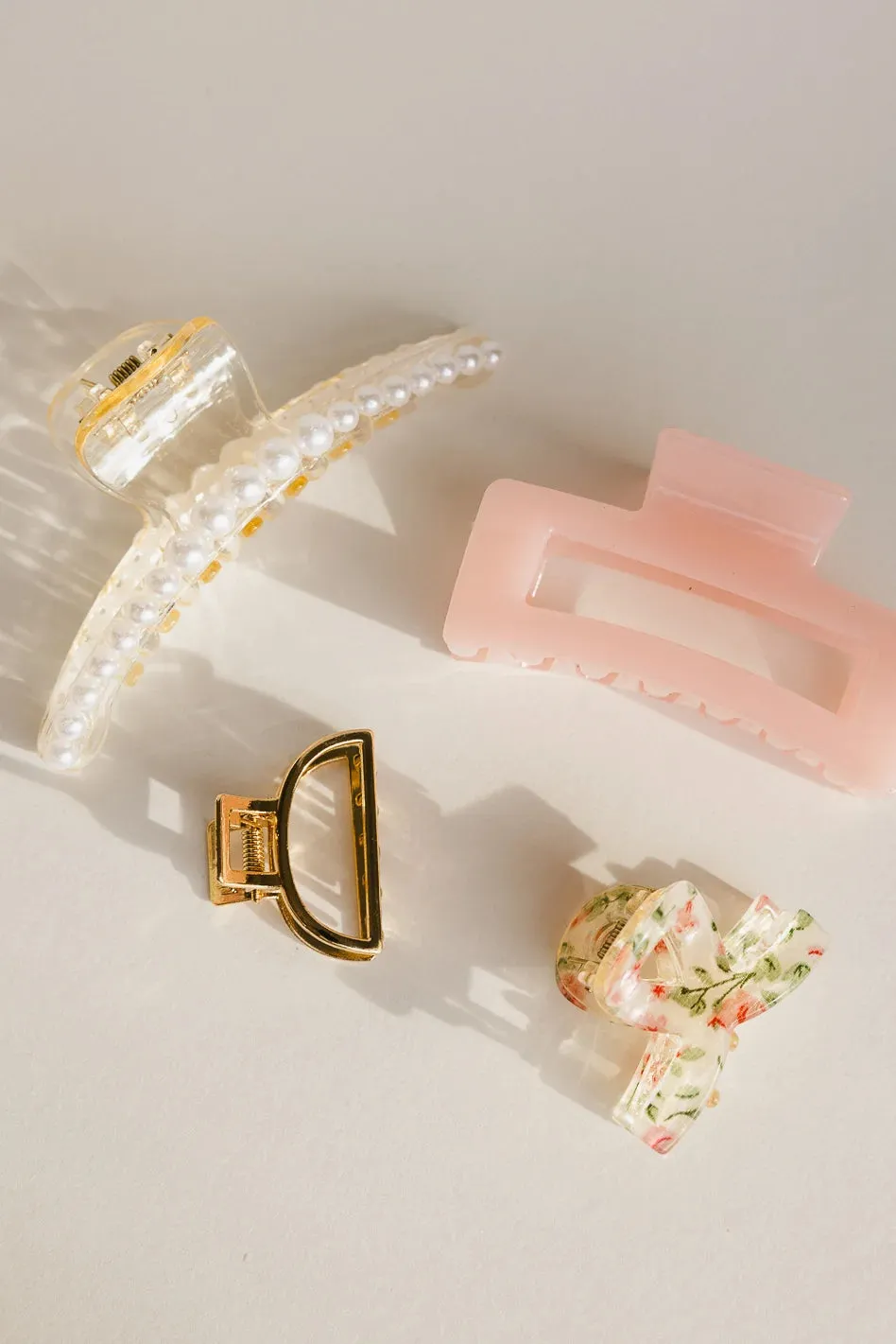 White Pearl Claw Clip in Small - FINAL SALE sold by bohme product image thumbnail 2