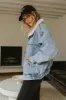 Sherpa Collar Denim Jacket - FINAL SALE sold by bohme