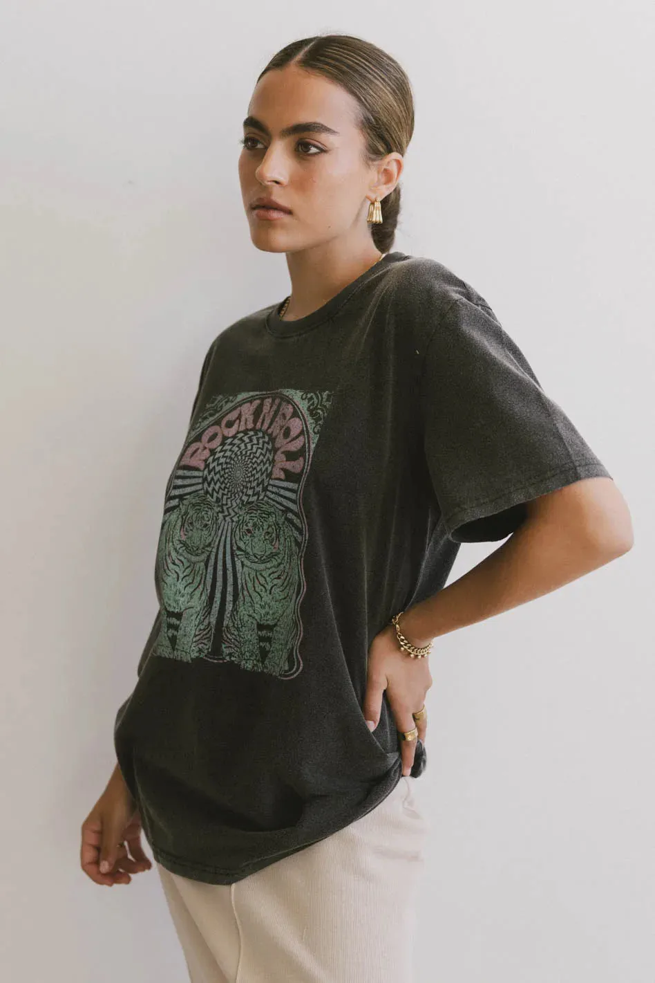 Psychedelic Tiger Graphic Tee - FINAL SALE sold by bohme product image thumbnail 4