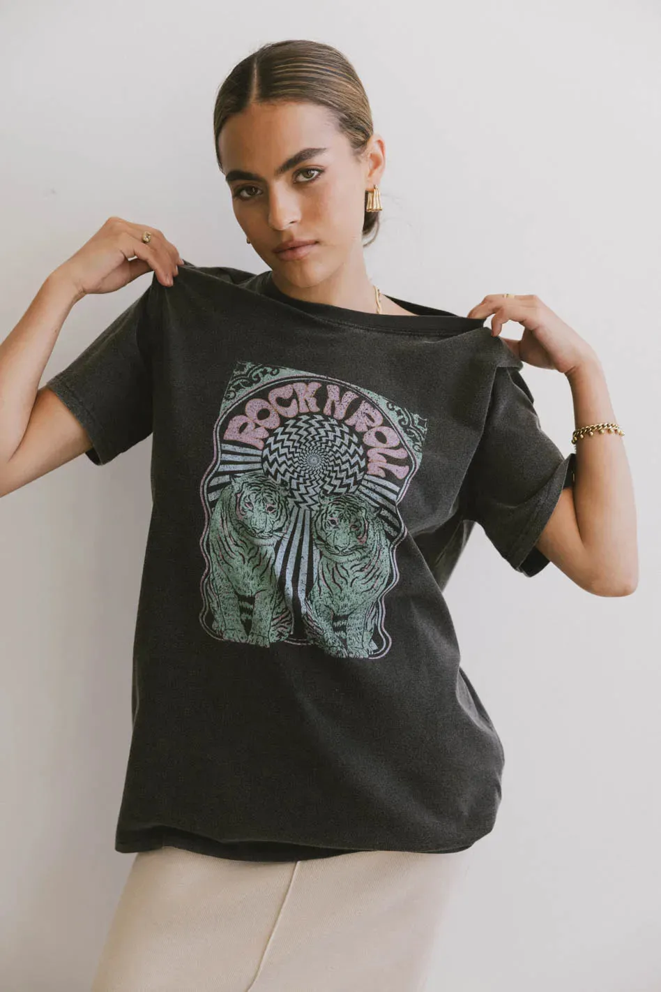 Psychedelic Tiger Graphic Tee - FINAL SALE sold by bohme