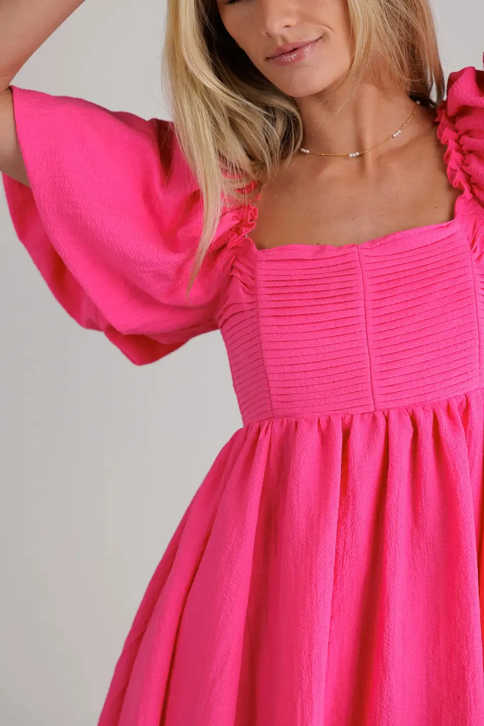 Ryann Mini Dress in Pink - FINAL SALE sold by bohme product image thumbnail 5