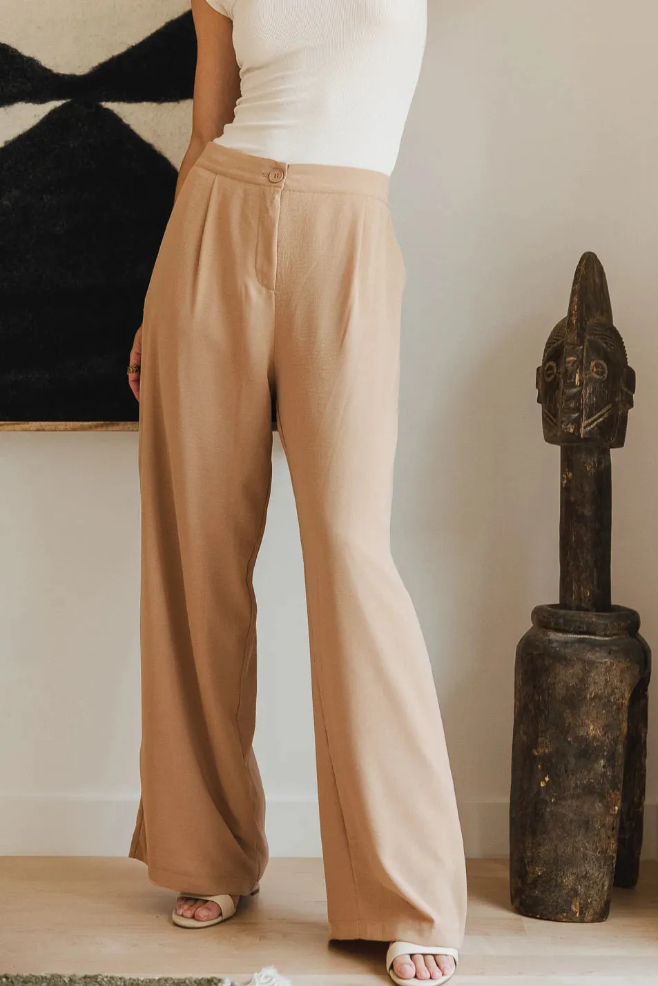 Morgan Wide Leg Pants in Brown - FINAL SALE sold by bohme product image thumbnail 2
