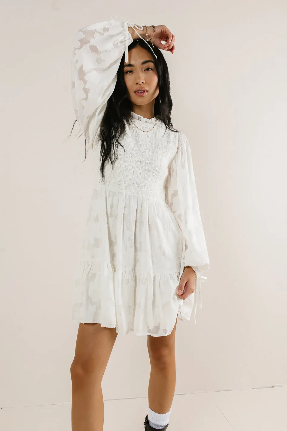 Vallie Smocked Mini Dress sold by bohme product image thumbnail 3