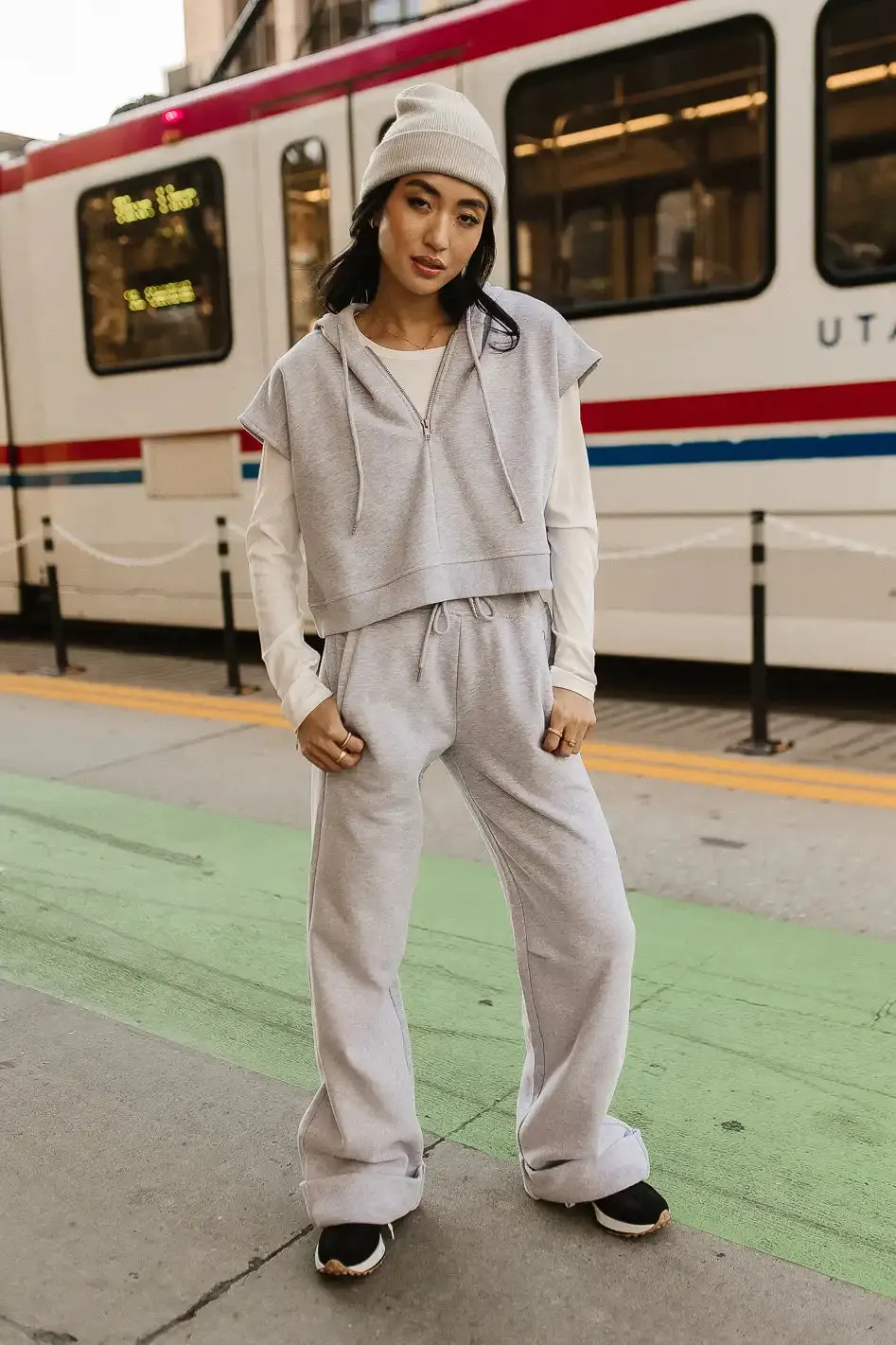Amy Sweatpants in Grey - FINAL SALE sold by bohme product image thumbnail 4