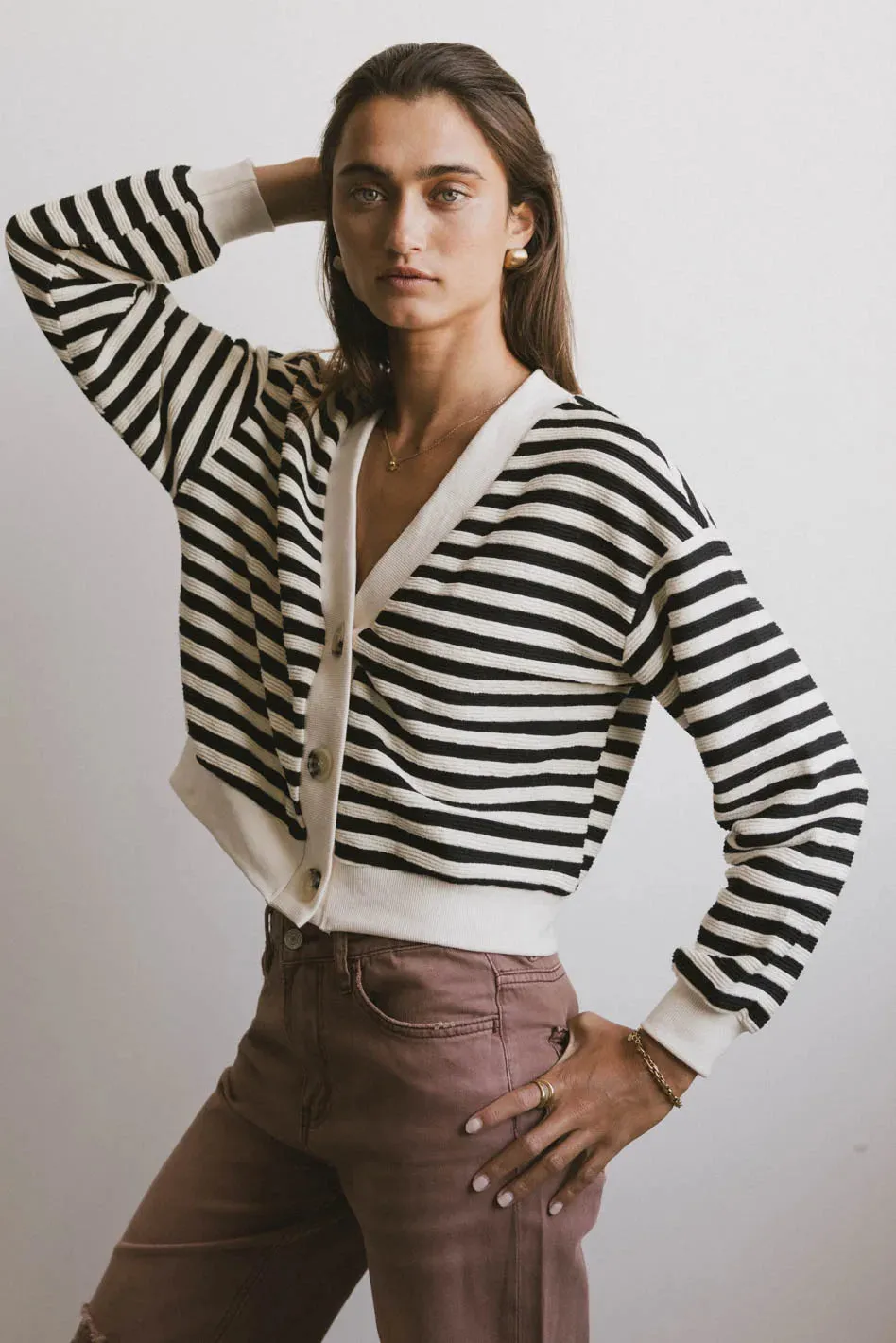 Osaia Striped Cardigan sold by bohme