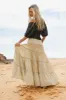 Baylin Tiered Skirt in Tan - FINAL SALE sold by bohme