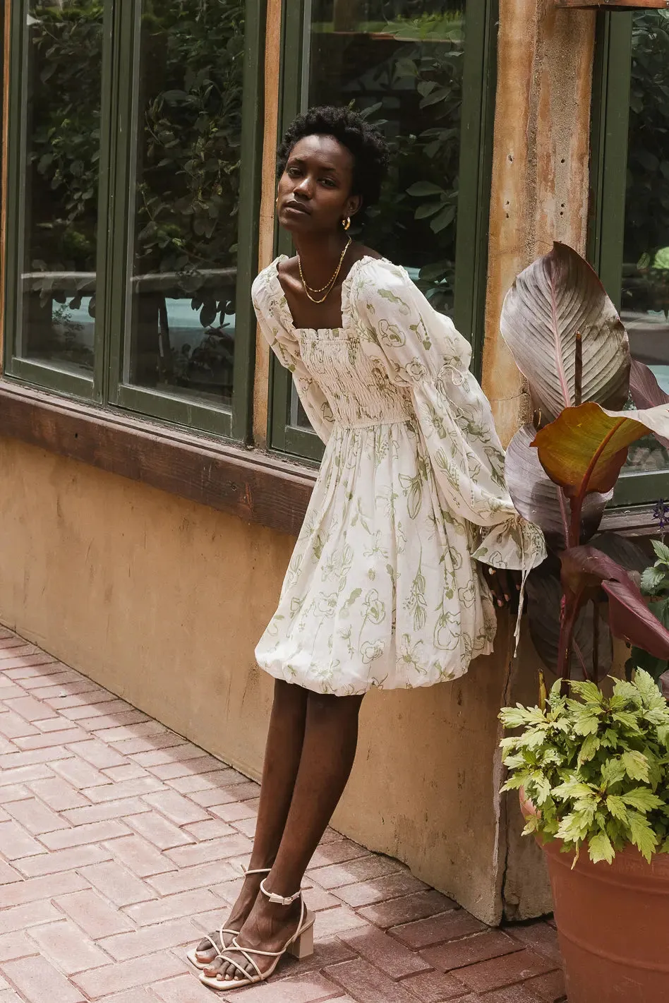 Blakely Floral Smocked Mini Dress - FINAL SALE sold by bohme product image thumbnail 2