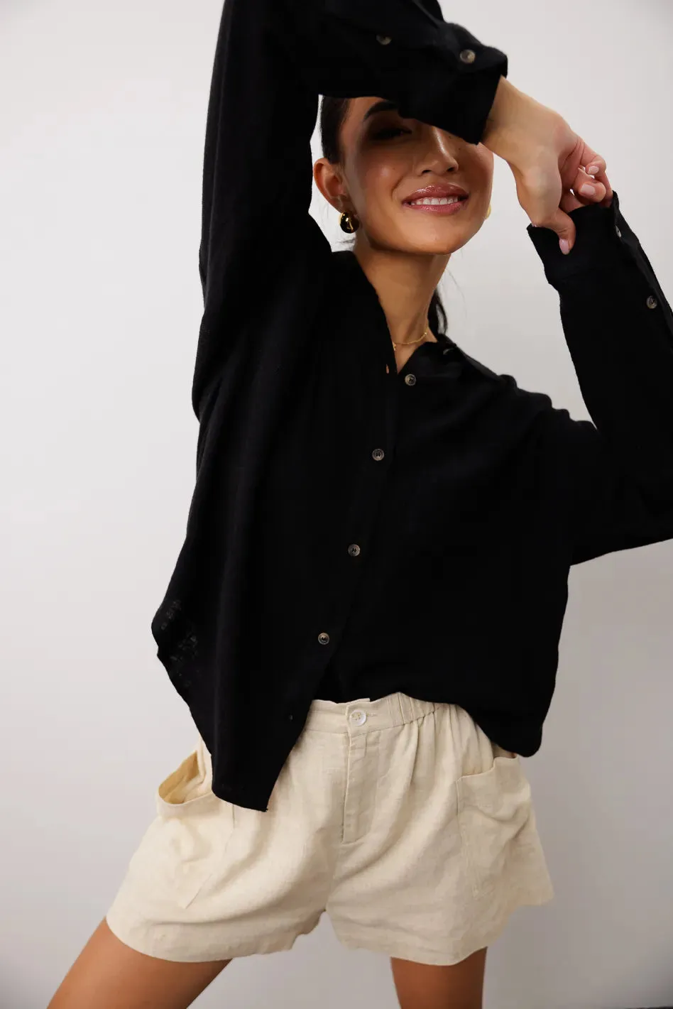 Finley Button Up in Black sold by bohme product image thumbnail 5