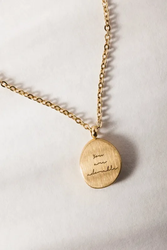 You Are Adorable Necklace in Gold - Tarnish Free sold by bohme