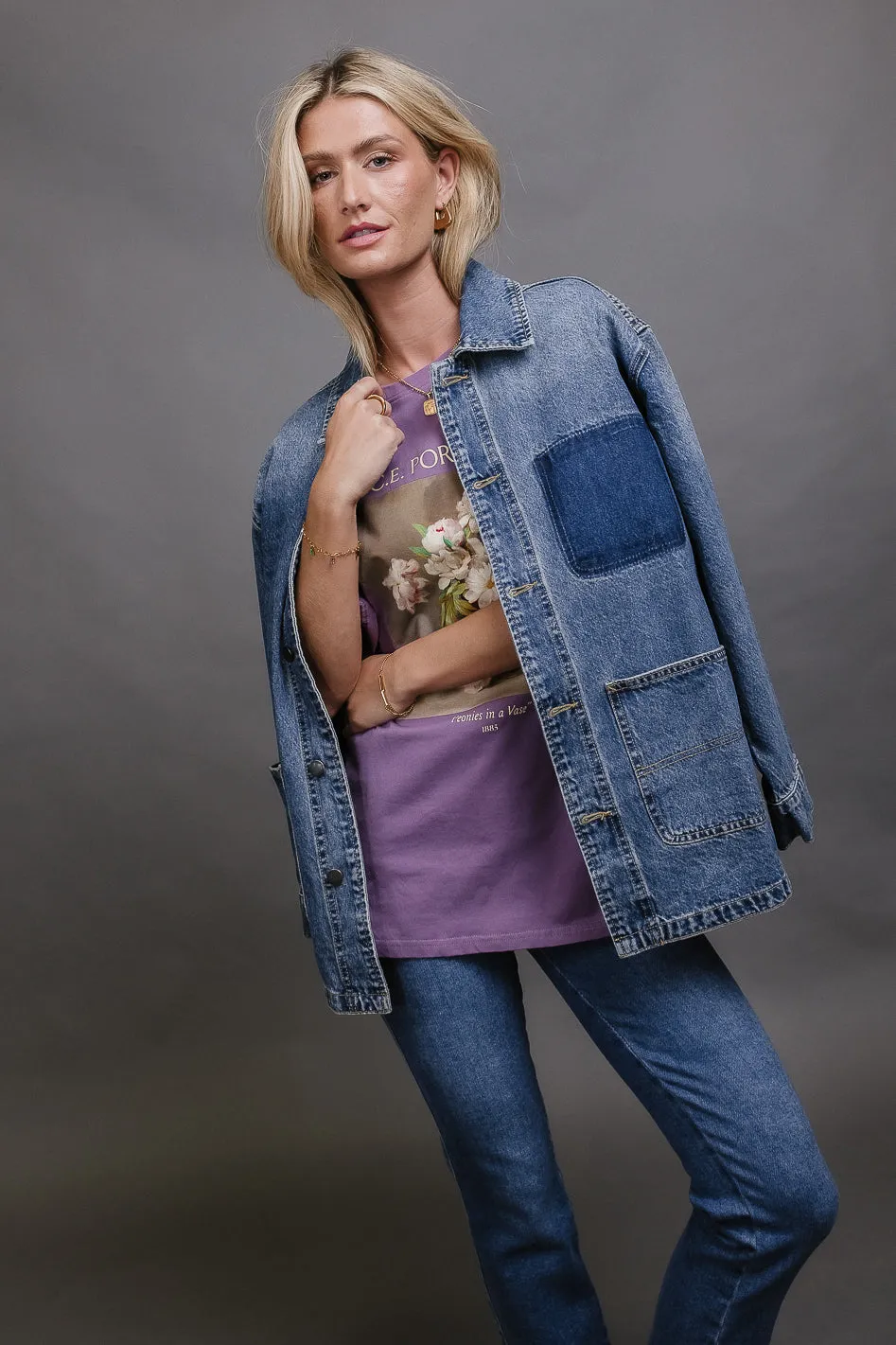 Peonies in a Vase Graphic Tee - FINAL SALE sold by bohme product image thumbnail 2