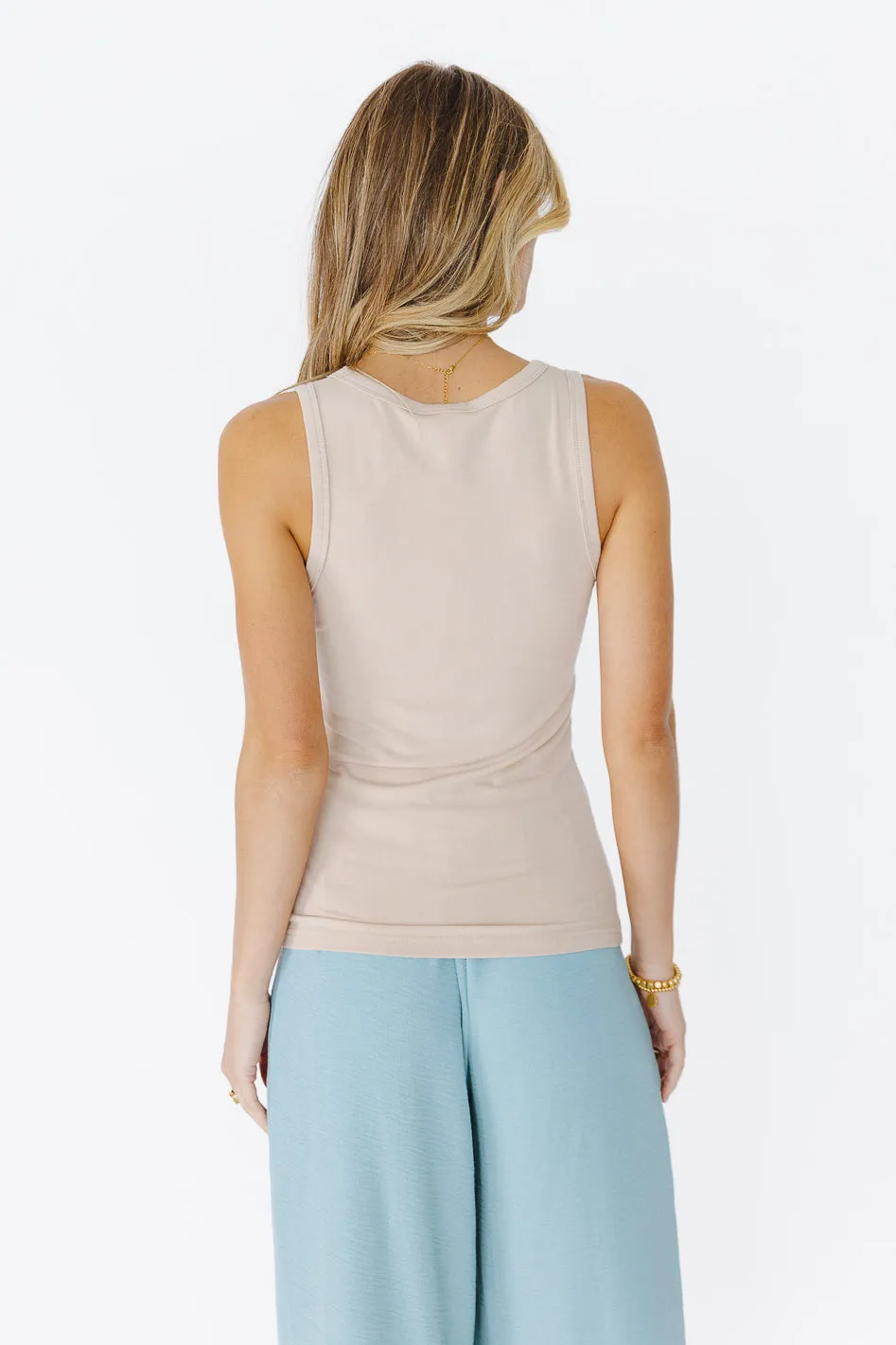Harlowe Tank in Tan - FINAL SALE sold by bohme product image thumbnail 2