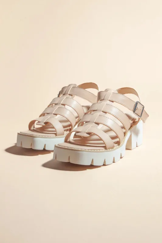 Summer Platform Sandals in Nude - FINAL SALE sold by bohme