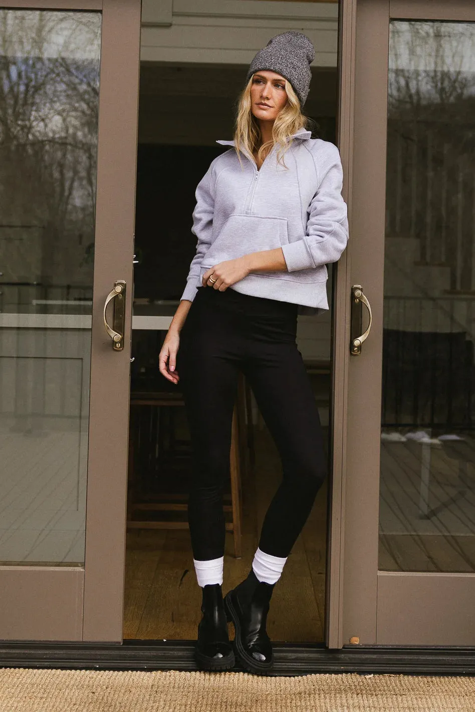 Alyssa Half Zip in Grey sold by bohme product image thumbnail 2