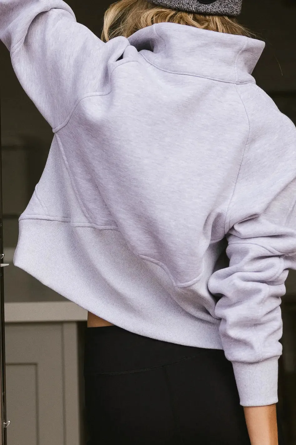 Alyssa Half Zip in Grey sold by bohme product image thumbnail 4