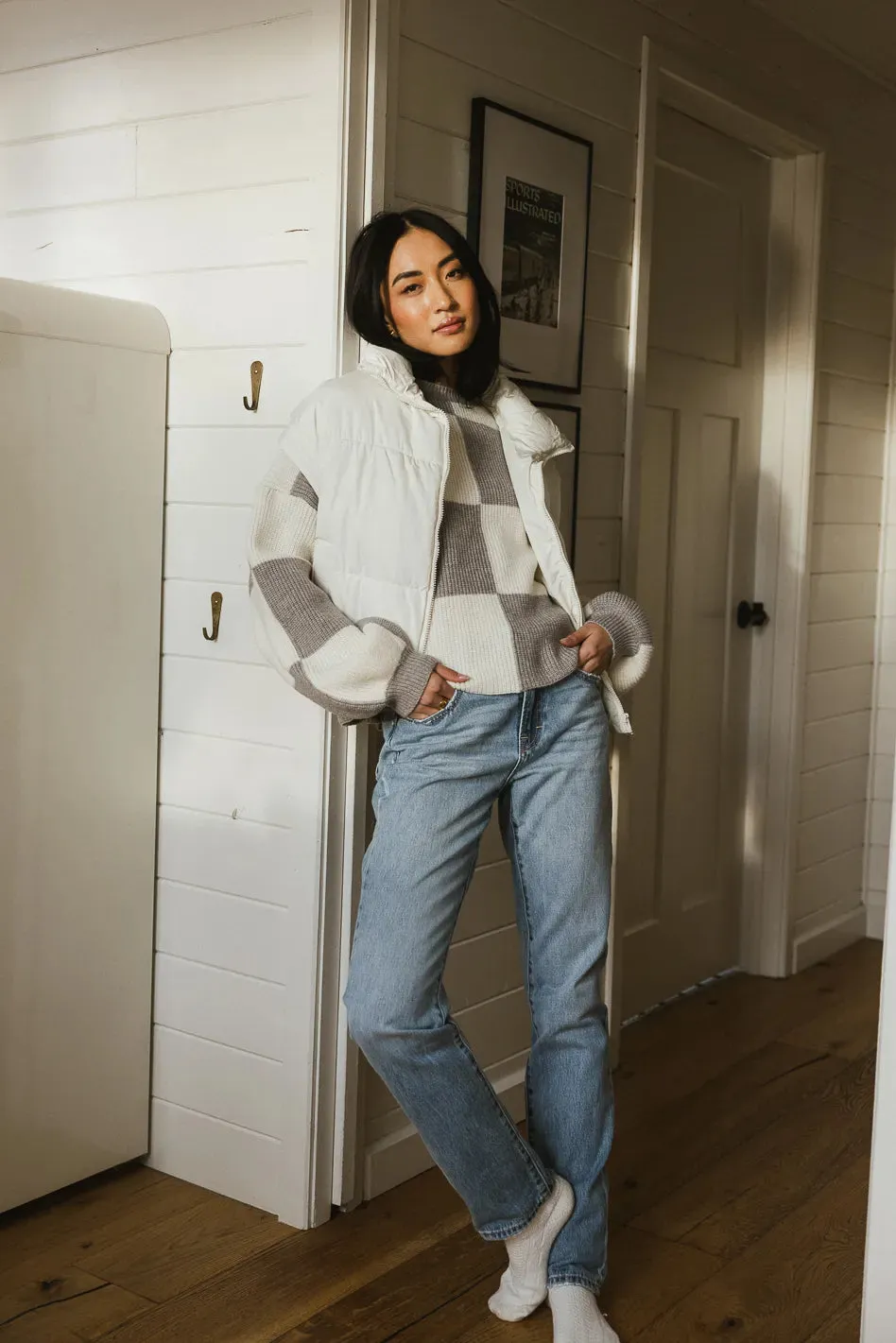 Kai Detachable Sleeve Jacket in Cream - FINAL SALE sold by bohme product image thumbnail 2